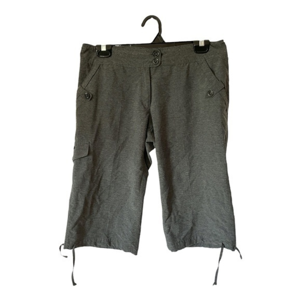 Merrell Womens Dark Grey Capri Pants Athleisure Opti-Wick Hiking UPF 50+ Size 6